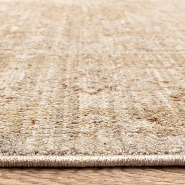 Rug Heriz non-floral medallion beige sand taupe
