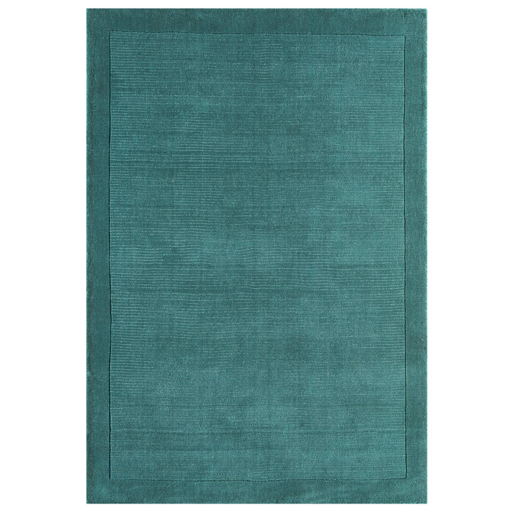 Tappeto York geometrico verde scuro e verde petr
