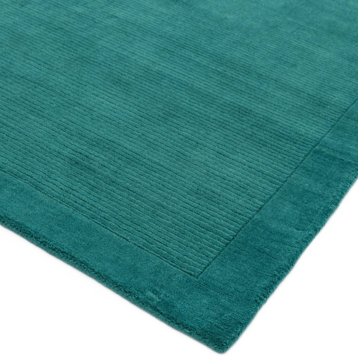 Tappeto York geometrico verde scuro e verde petr