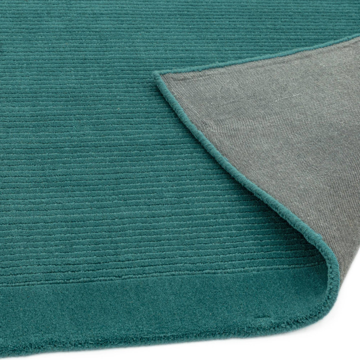 Tappeto York geometrico verde scuro e verde petr