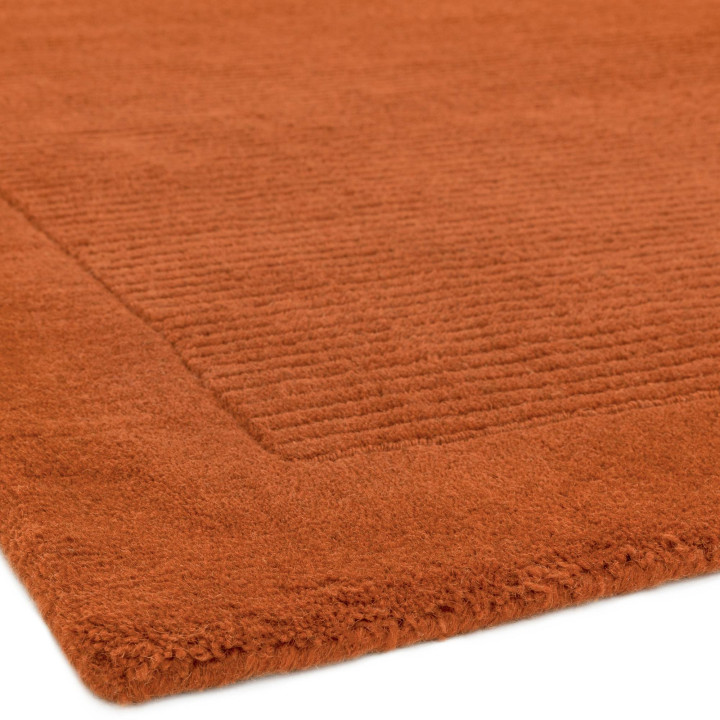 Tappeto York geometrico rame e arancione 60x120