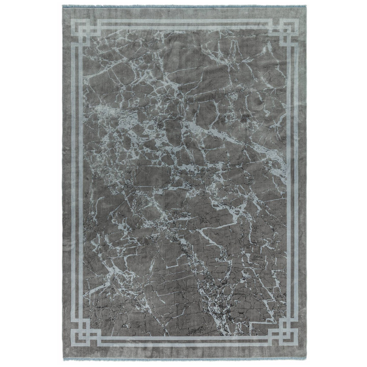 Rug Zehraya abstract grey silver 200x290 cm