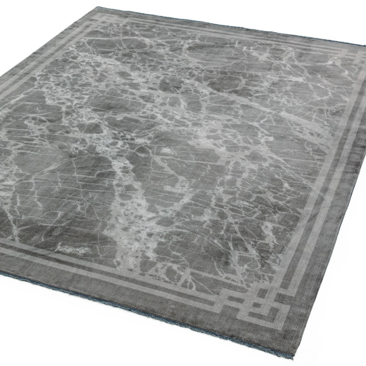Rug Zehraya abstract grey silver 200x290 cm