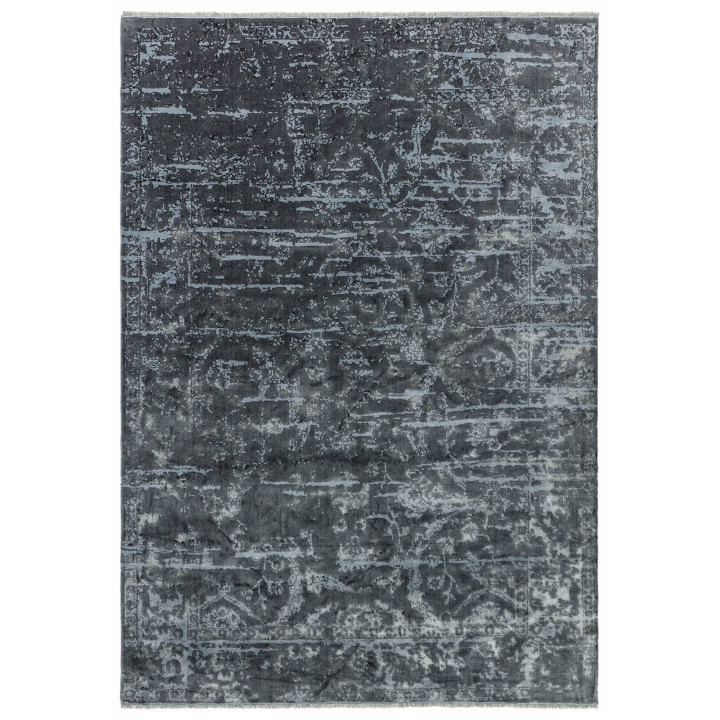 Rug Zehraya abstract dark grey light grey 160x23