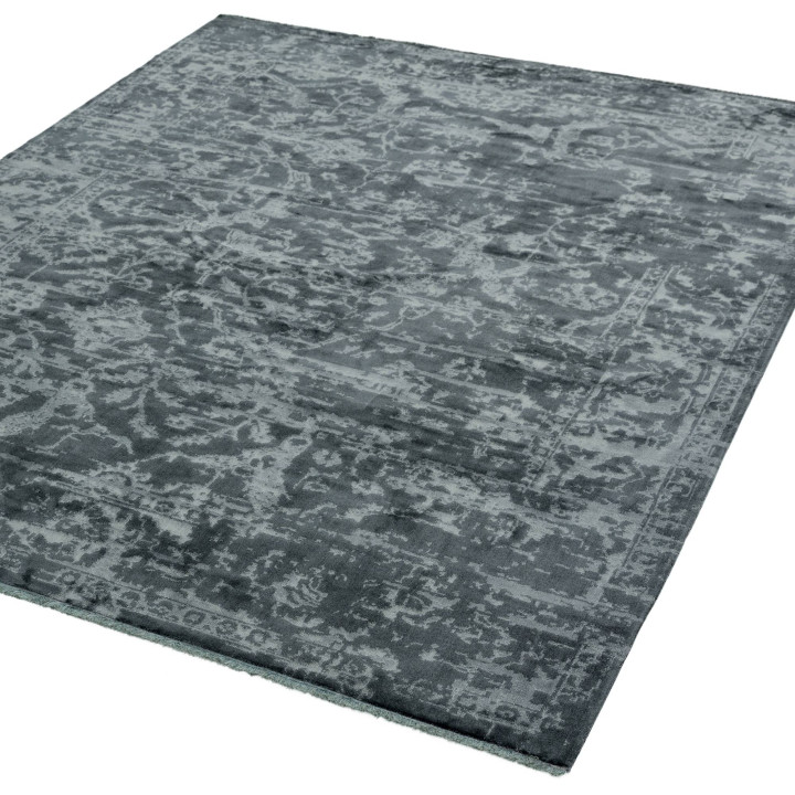 Rug Zehraya abstract dark grey light grey 160x23