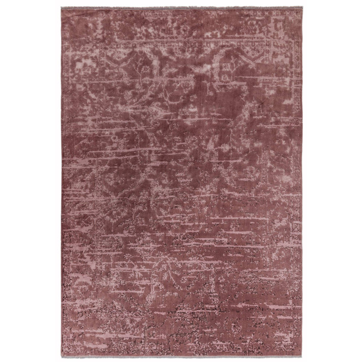 Rug Zehraya abstract red burgundy dark pink 120x