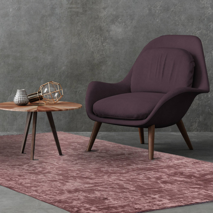 Rug Zehraya abstract burgundy red antique pink 2
