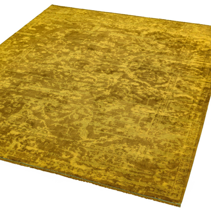 Rug Zehraya floral with medallion yellow gold 20