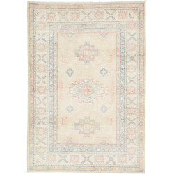 Tappeto Kazak Afghanistan Beige blu