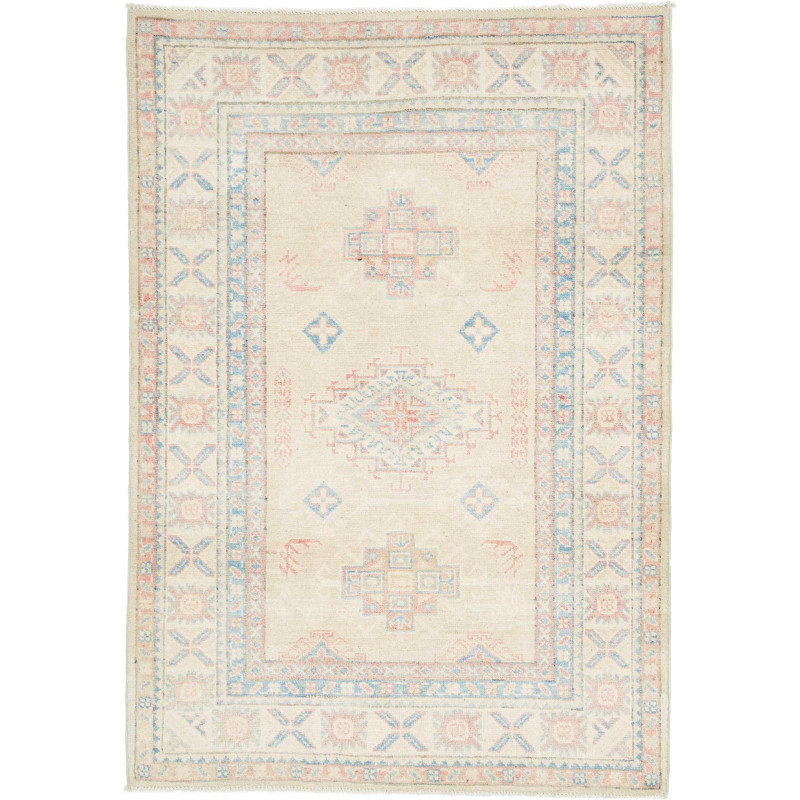 Tappeto Kazak Afghanistan Beige blu