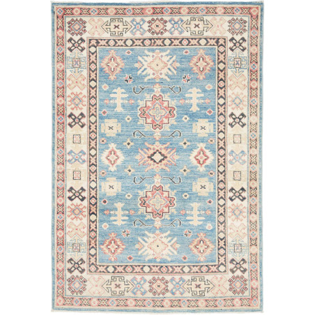 Tappeto Kazak Afghanistan Azzurro Blu