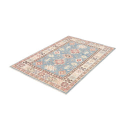 Tappeto Kazak Afghanistan Azzurro Blu
