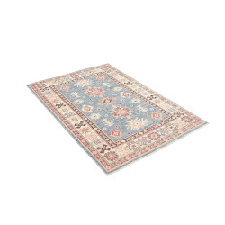 Tappeto Kazak Afghanistan Azzurro Blu