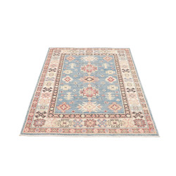 Tappeto Kazak Afghanistan Azzurro Blu