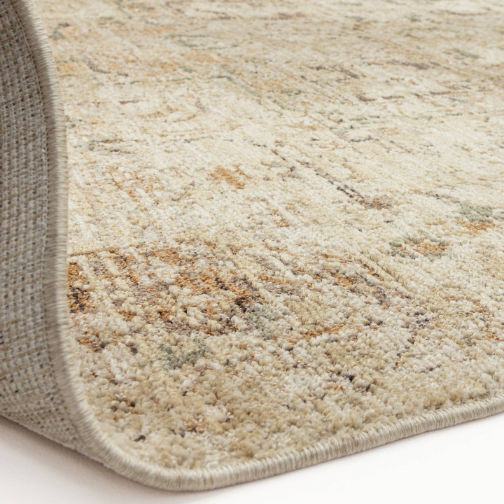 Rug Heriz non-floral medallion beige brown rust