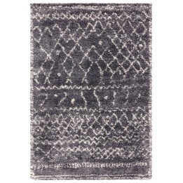 Rug Alto geometric grey white 160x230 cm