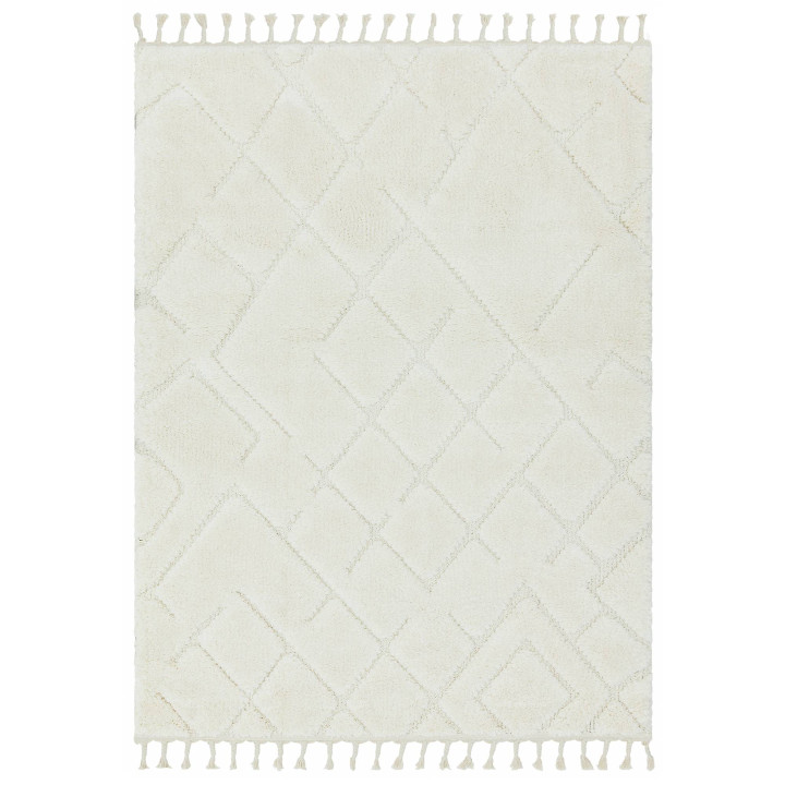 Tappeto Ariana geometrico crema e bianco 160x230