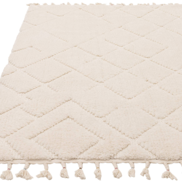 Rug Ariana geometric cream white 160x230 cm