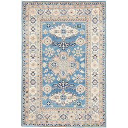 Hand Made Rug Kazak Afghanistan 118x177 Sky Blu