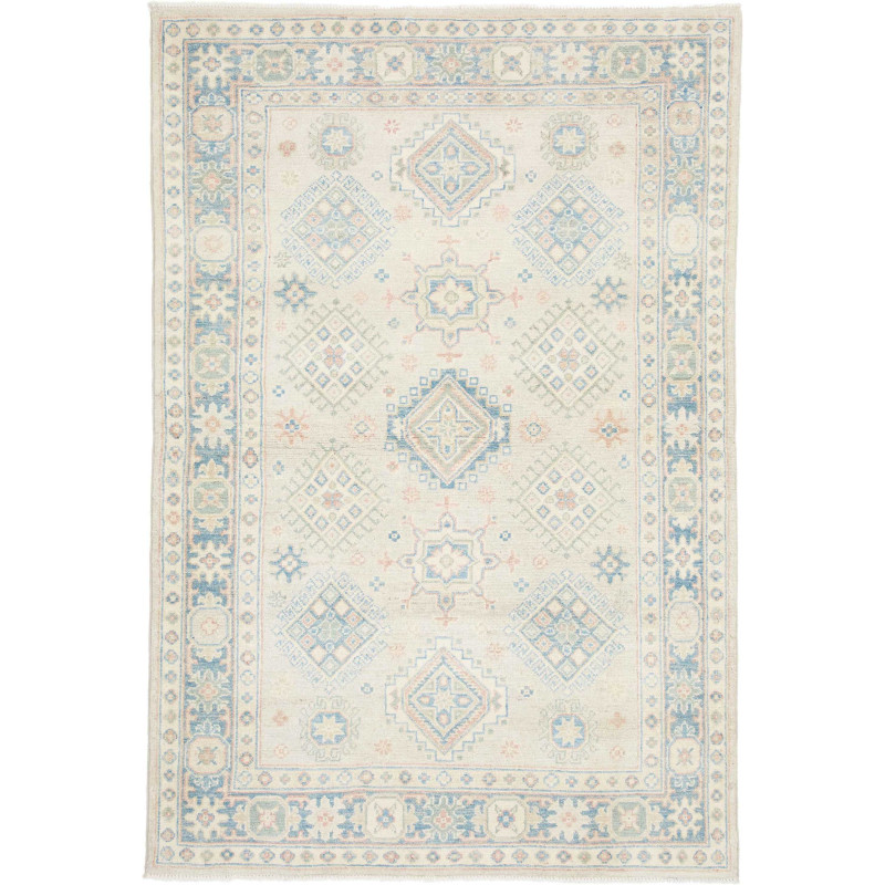 Hand Made Rug Kazak Afghanistan 121x178 Cream L