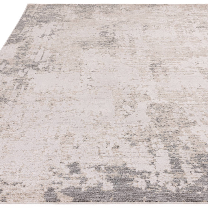Rug Anders abstract light grey anthracite and be