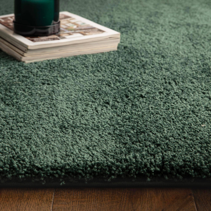 Rug Atlas plain dark green 80x150 cm