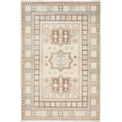 Hand Made Rug Kazak Afghanistan 123x182 Beige B