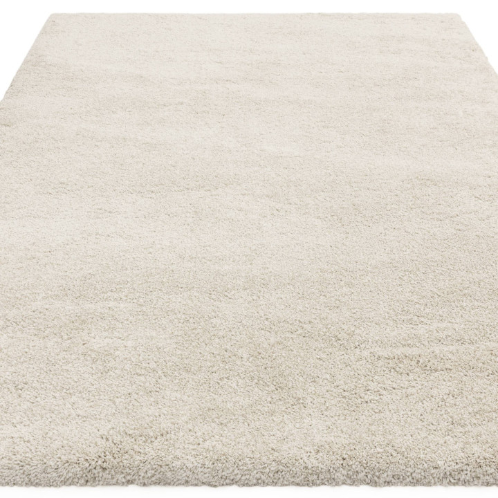 Rug Atlas plain cream white 200x290 cm