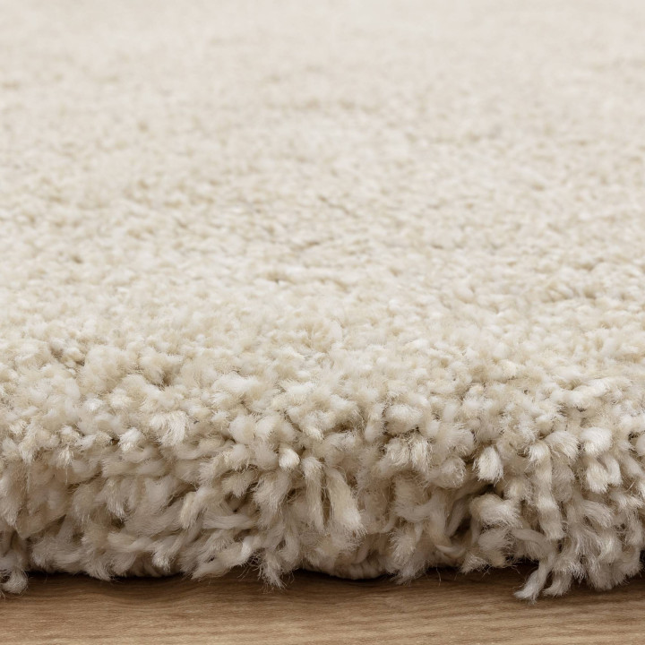 Rug Atlas plain cream white 200x290 cm