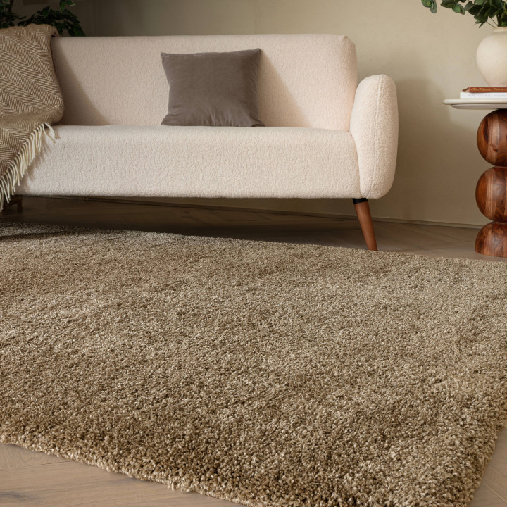 Rug Atlas plain beige taupe 80x150 cm