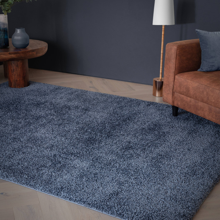 Rug Atlas plain blue 80x150 cm