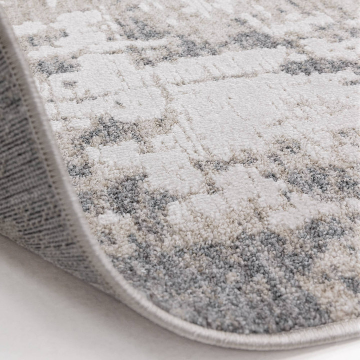 Rug Anders abstract light grey anthracite and be