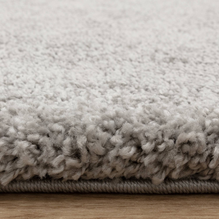 Rug Atlas plain light grey silver 80x150 cm