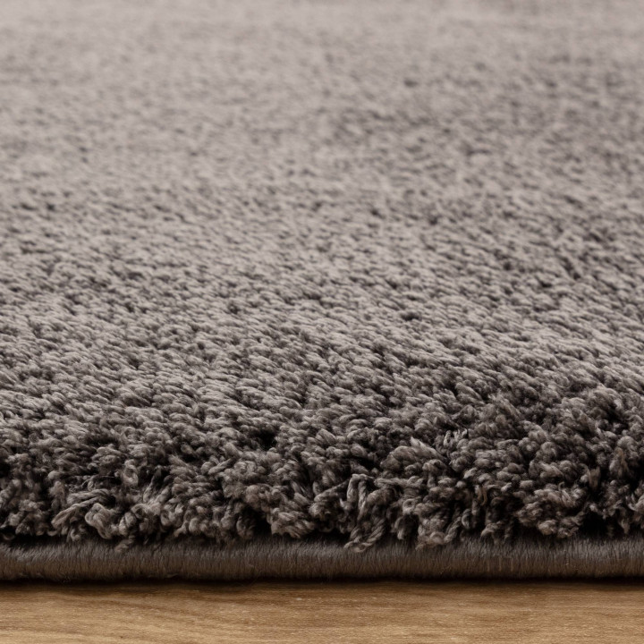 Rug Como plain dark grey 120x170 cm