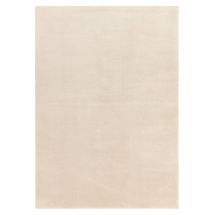 Tappeto Como tinta unita crema e bianco 80x150 c