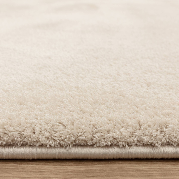 Rug Como plain cream white 80x150 cm