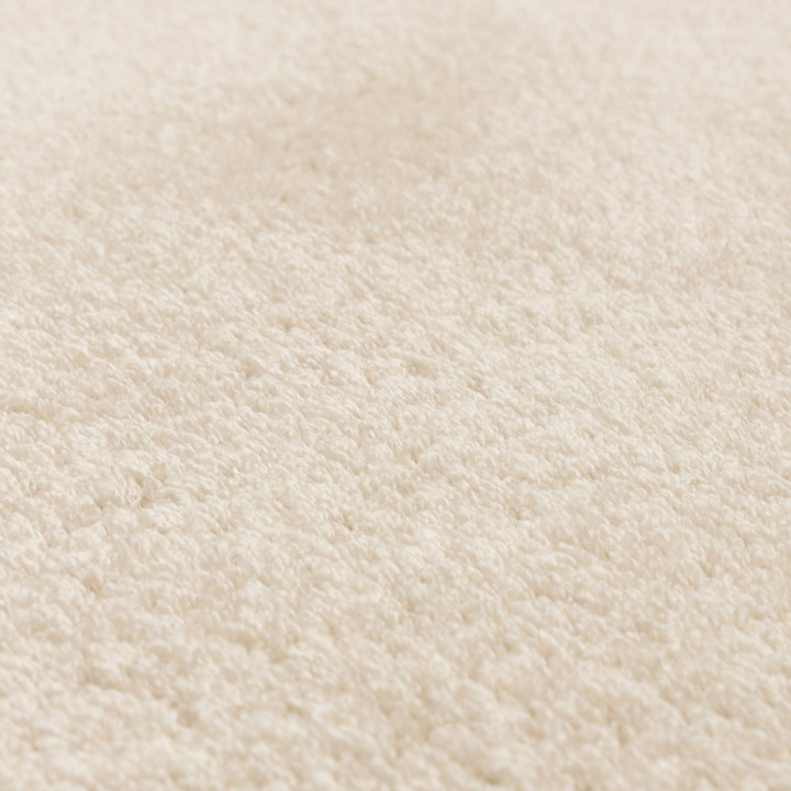 Rug Como plain cream white 200x290 cm