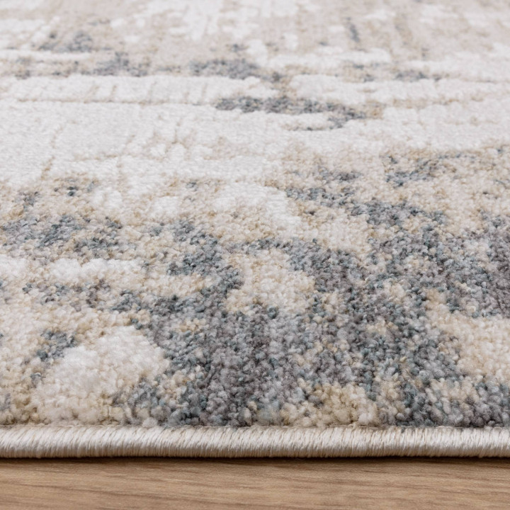 Rug Anders abstract light grey anthracite and be