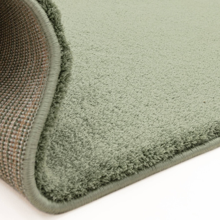 Rug Como plain olive green 120x170 cm