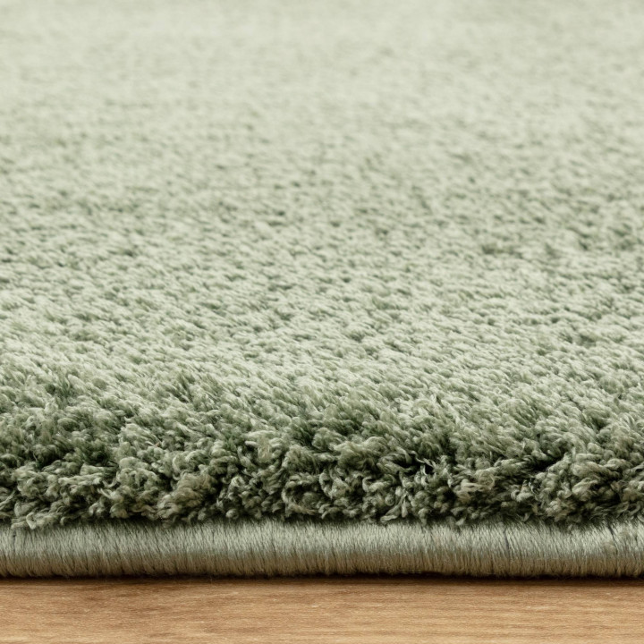 Rug Como plain olive green 120x170 cm