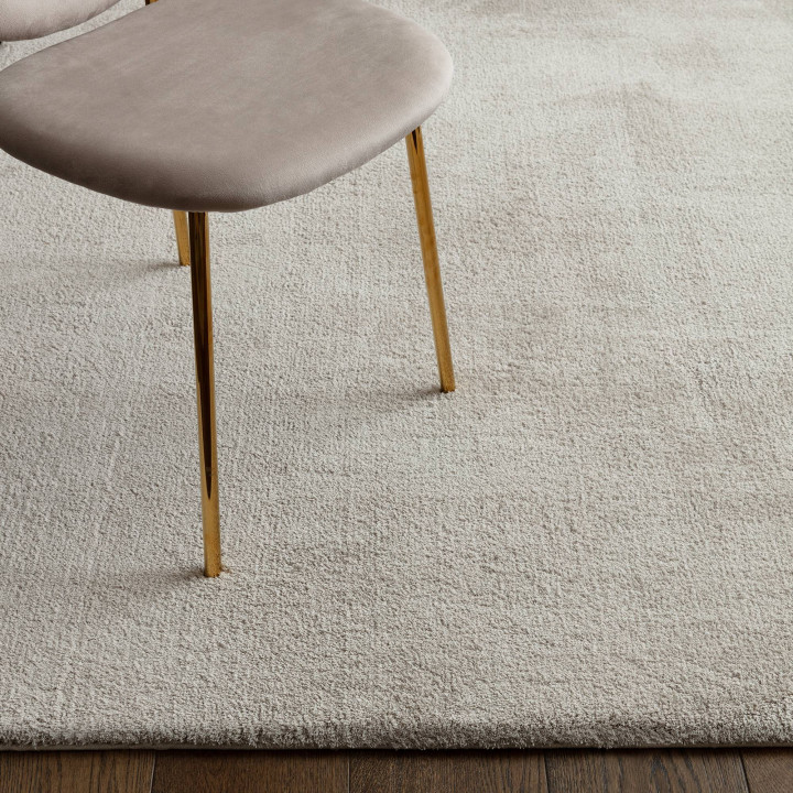 Rug Como plain light grey 120x170 cm