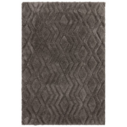 Tappeto Harrison geometrico grigio scuro e argen