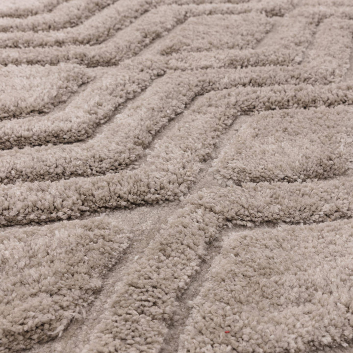 Rug Harrison geometric taupe 120x170 cm