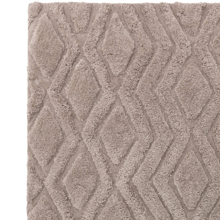 Rug Harrison geometric taupe 200x290 cm