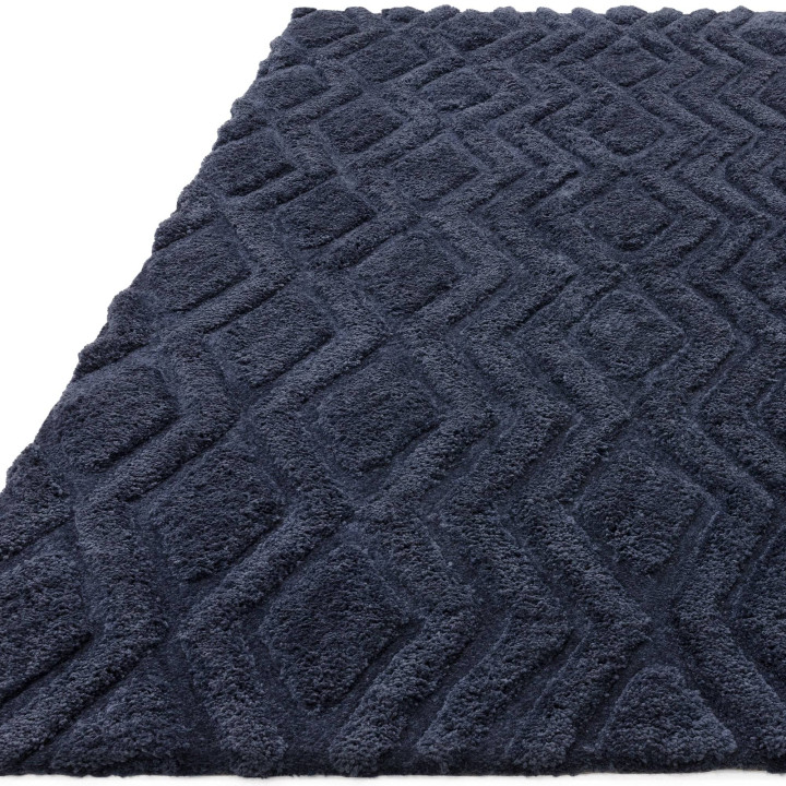 Rug Harrison geometric dark blue 160x230 cm