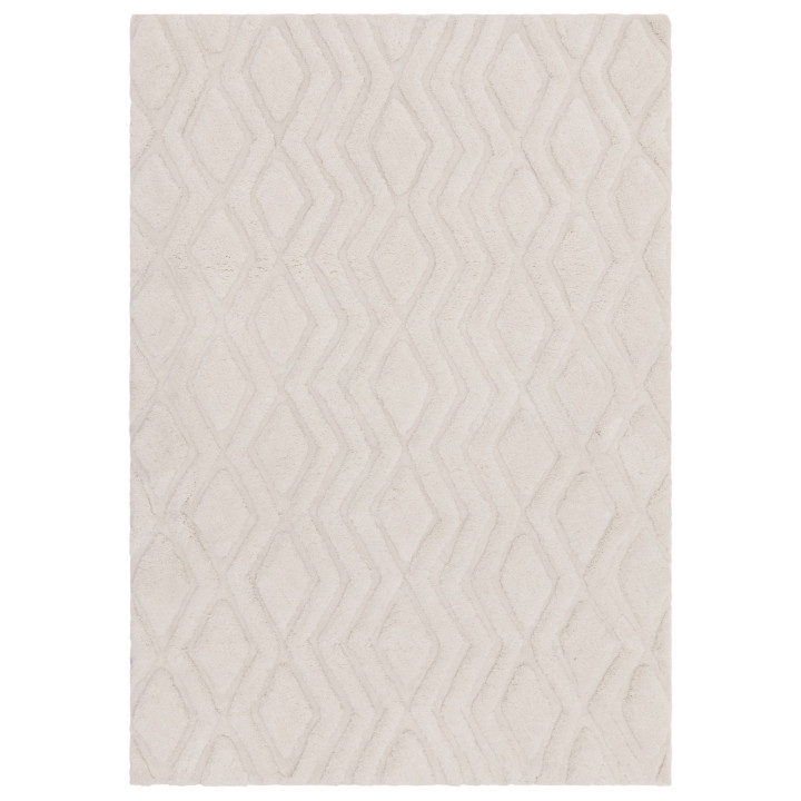 Tappeto Harrison geometrico crema e bianco 200x2