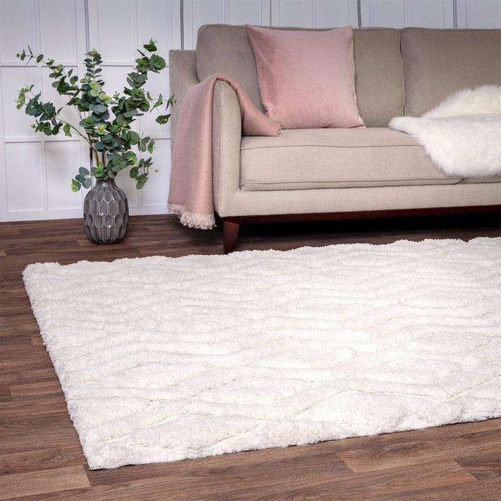 Tappeto Harrison geometrico crema e bianco 200x2