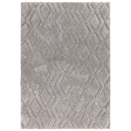 Rug Harrison geometric silver grey 120x170 cm