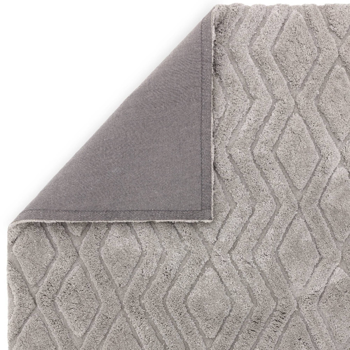 Tappeto Harrison geometrico grigio argento 160x2