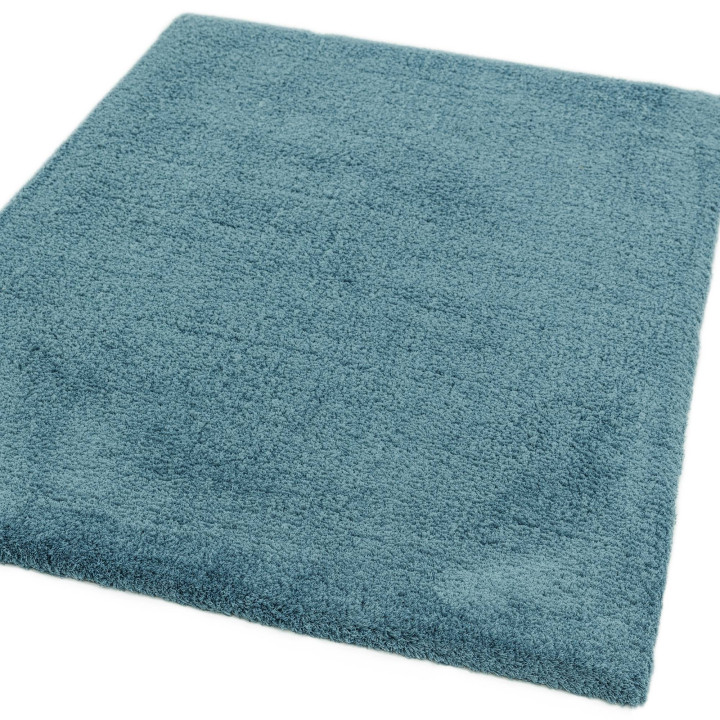 Rug Lulu Soft Touch plain blue 80x150 cm